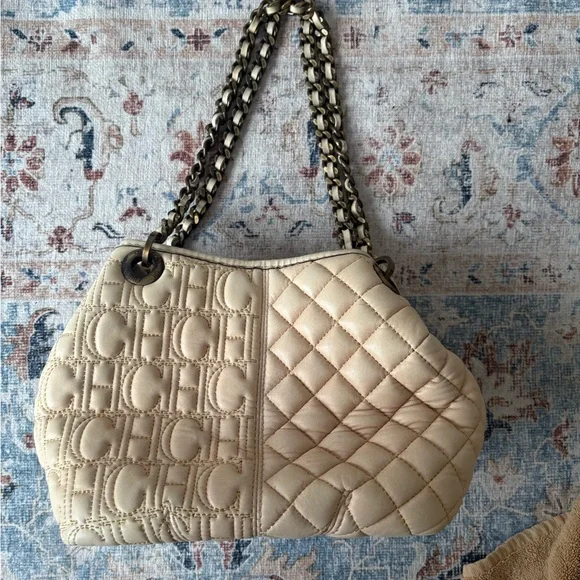 Carolina Herrera Vintage Chain Shoulder Bag - Picture 5 of 7